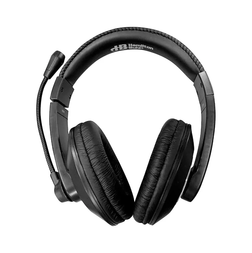 Smart-Trek Deluxe USB-A Noise Canceling Stereo Computer Headset, Black/Silver (ST2BKU) | Hamilton Buhl Cheap