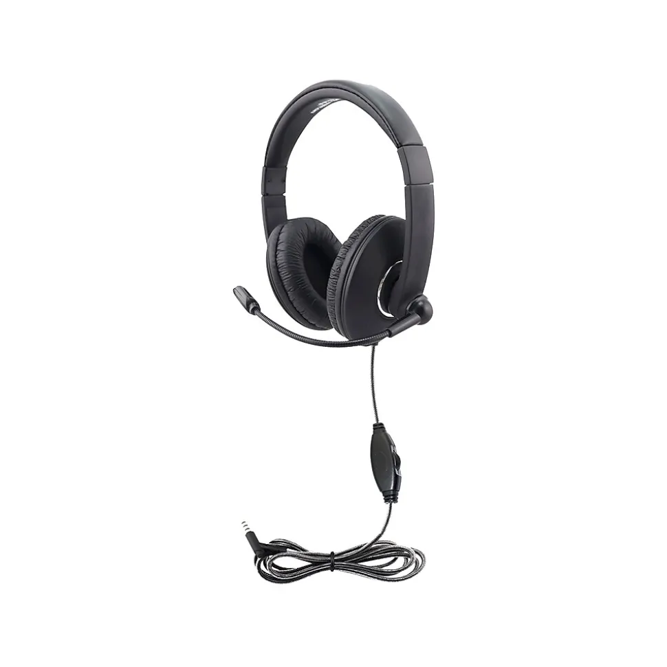 Smart-Trek Mini Noise Canceling Stereo On Ear Headset, Black/Silver (STM2BK) | Hamilton Buhl Clearance