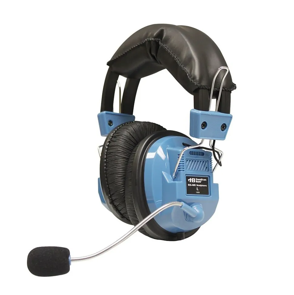 HamiltonBuhl SCG-AMV Deluxe Headset with Gooseneck Mic, Blue | Hamilton Buhl Sale