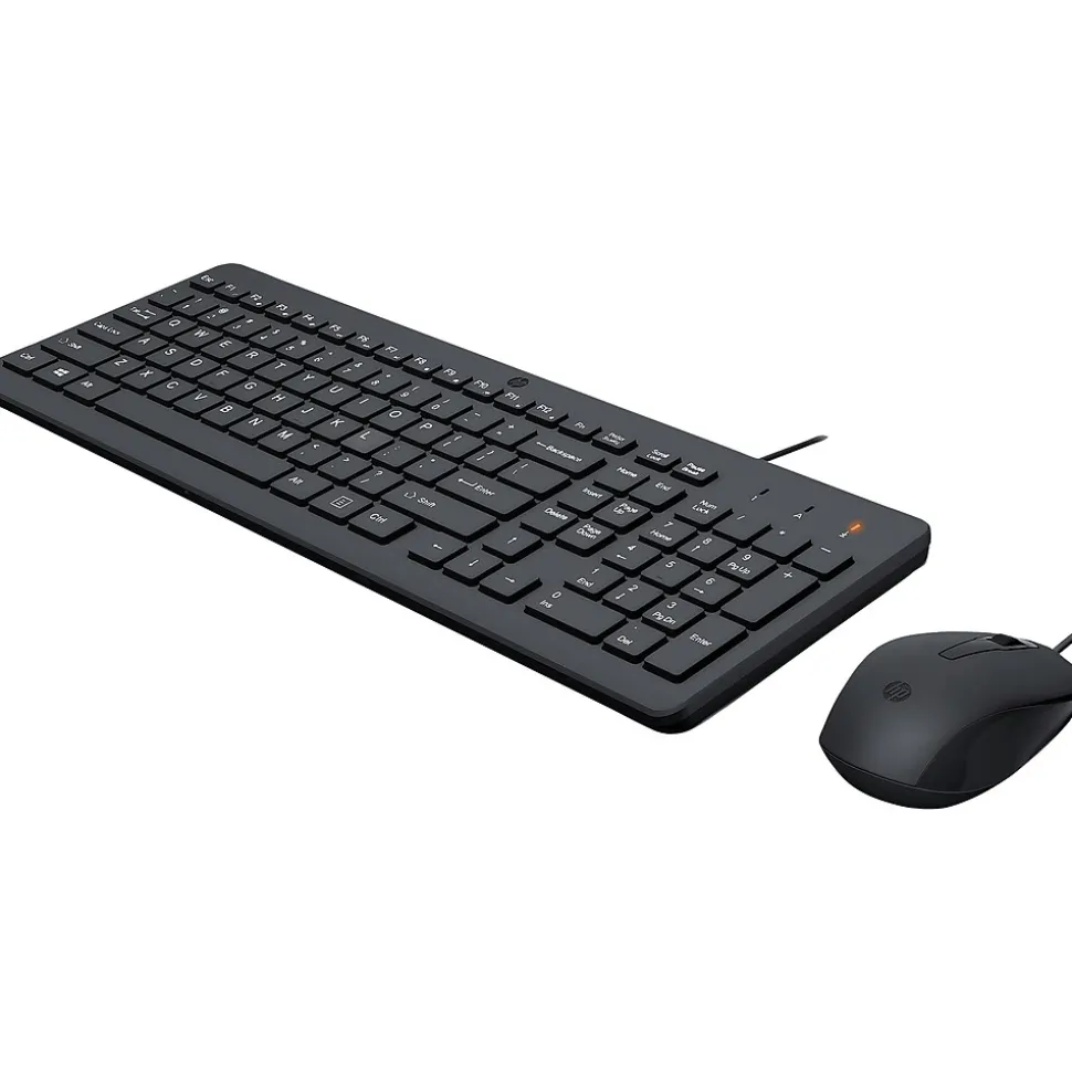 150 240J7AA Ergonomic Keyboard and Optical Mouse Combo, Black | HP Shop