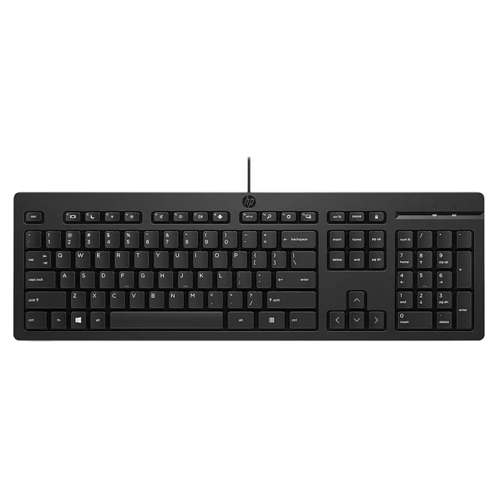 125 Keyboard, Black (266C9AA#ABA) | HP Sale