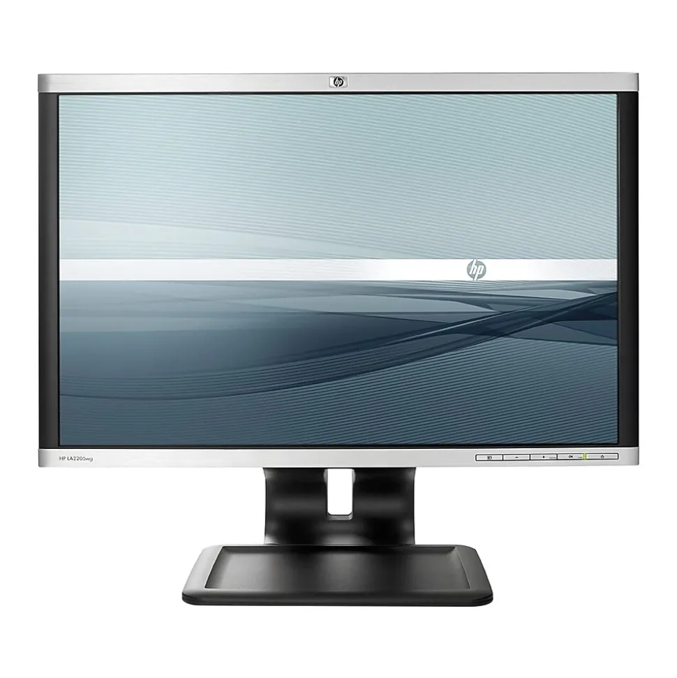 Compaq LA2205WG Refurbished 22" LCD Monitor, Black/Brushed Aluminum | HP Best Sale