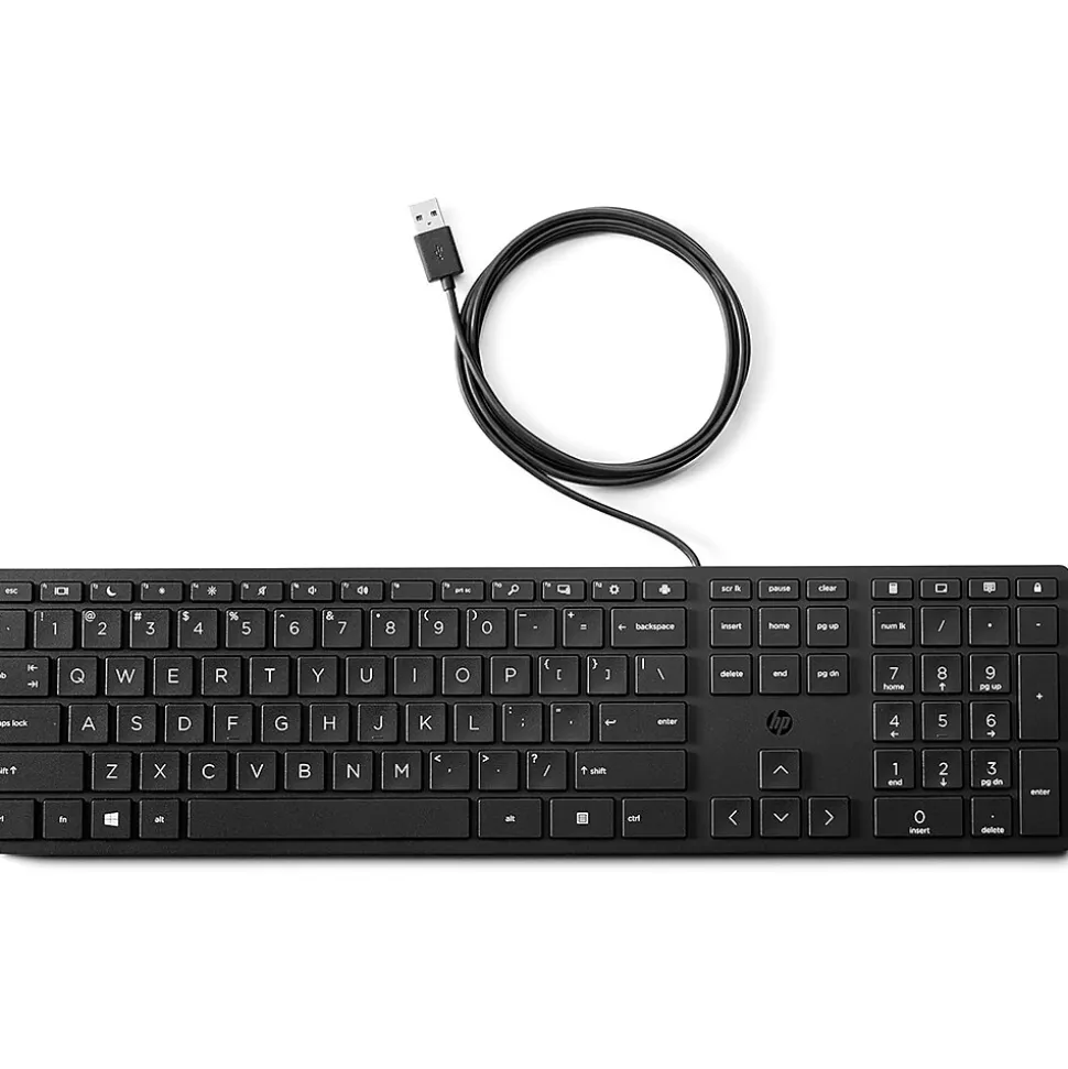 Desktop 320K Wired Keyboard (9SR37AA#ABA) | HP New