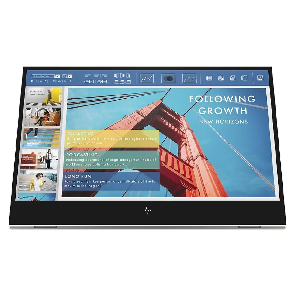 E14 G4 1B065AA#AC3 14" Portable LED Monitor, Silver | HP Online