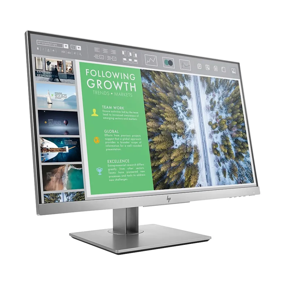 EliteDisplay Refurbished 23.8" LED Monitor, Black/Silver (R-E243) | HP Outlet