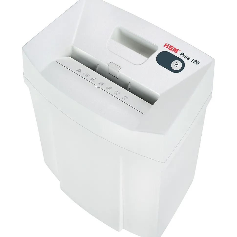 Pure 120 14 Sheet Strip-Cut Shredder, White (2310113) | HSM Shop