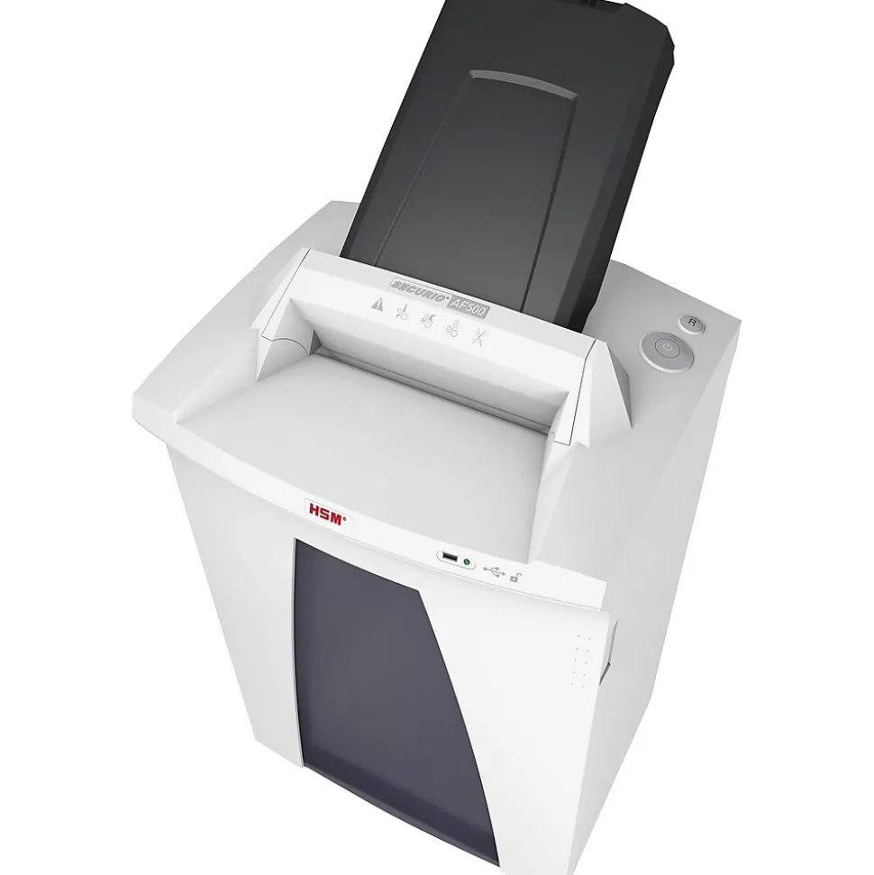 SECURIO AF500 500-Sheet Cross-Cut Commerical Shredder (AF500C) | HSM Clearance