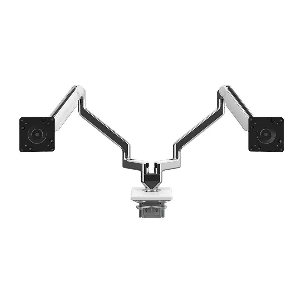 Dual Monitor Arm, Polished Aluminum (X22DBW) | Humanscale Best