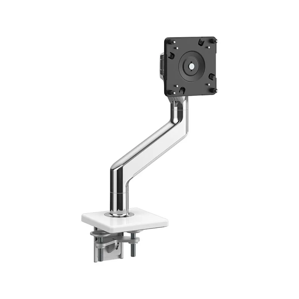 M10 Adjustable Single Monitor Arm, Polished Aluminum (M11TBW) | Humanscale Best