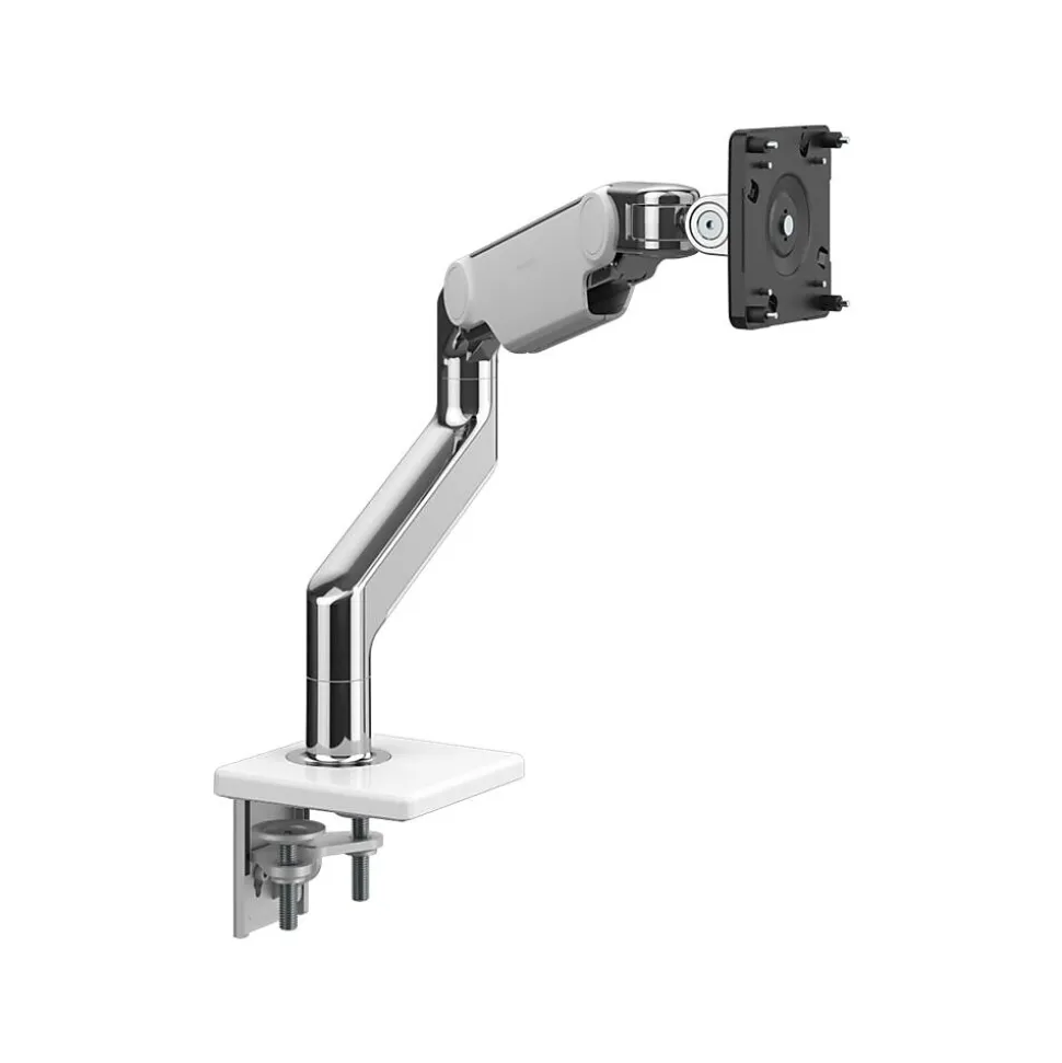 M8.1 Adjustable Single Monitor Arm, Polished Aluminum (M81TBW) | Humanscale Fashion
