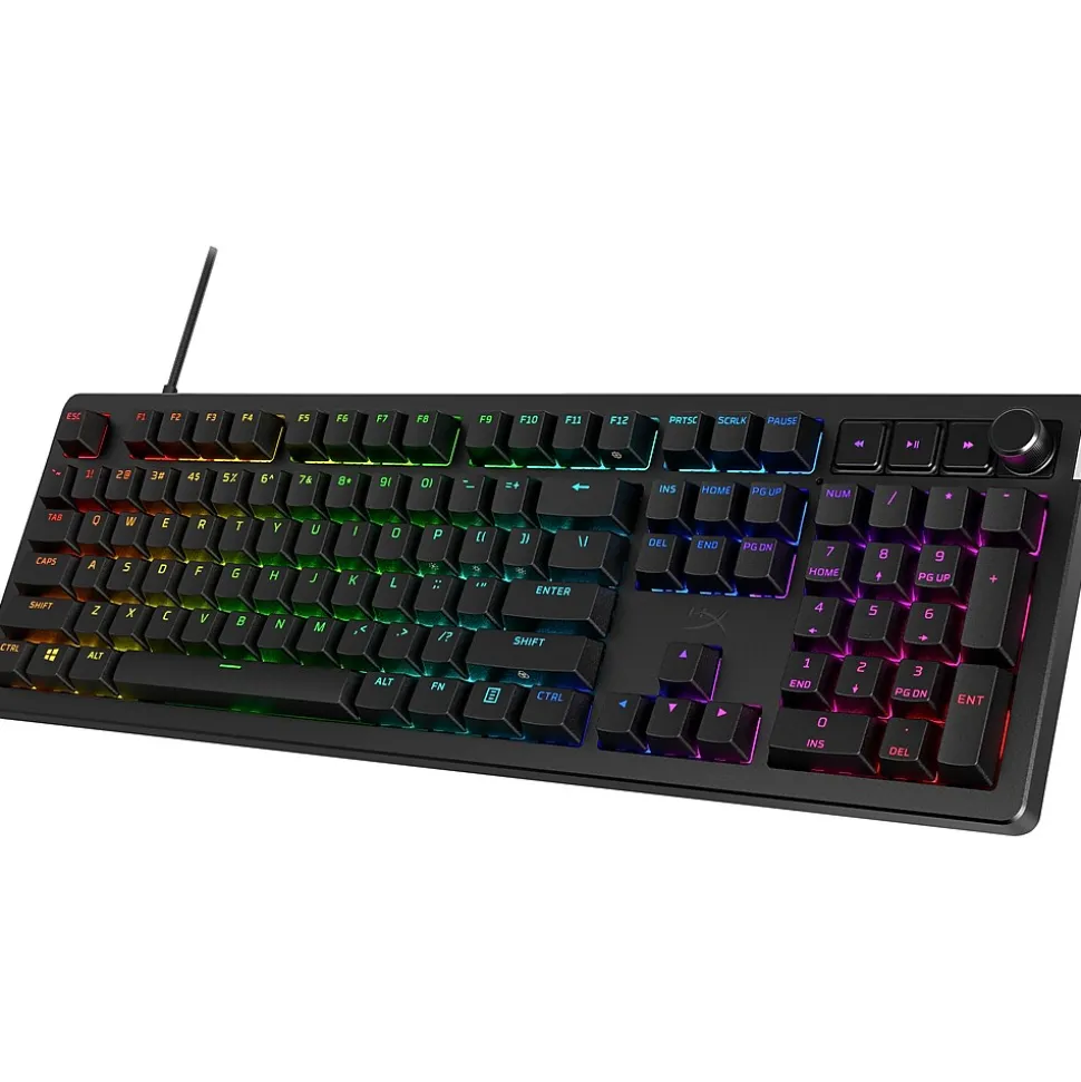 Alloy Rise Gaming Mechanical Keyboard, Black (7G7A3AA) | HyperX Online