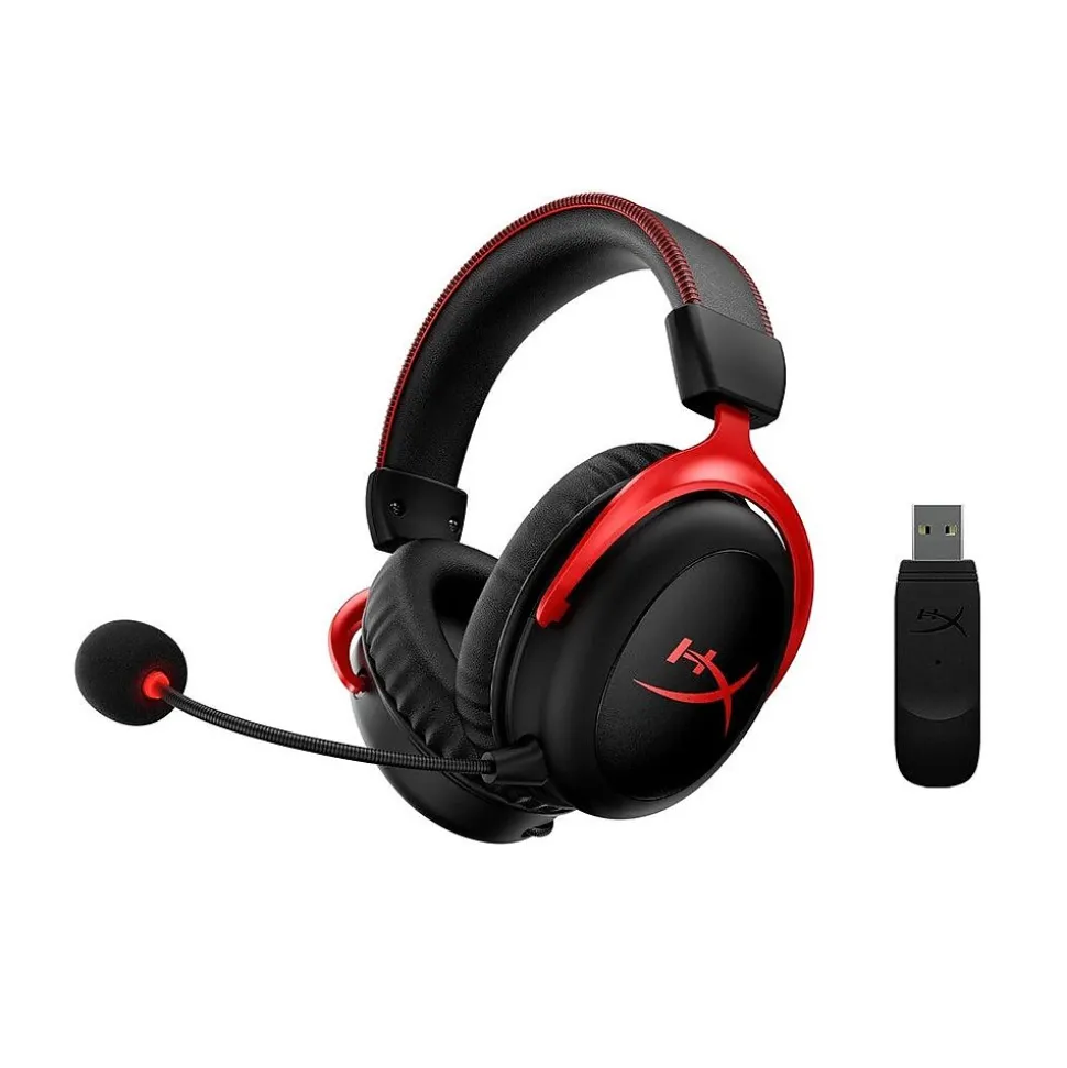 Cloud II Wireless Noise Canceling Stereo Gaming Headset, USB Type-C, Black/Red (4P5K4AA) | HyperX Best Sale