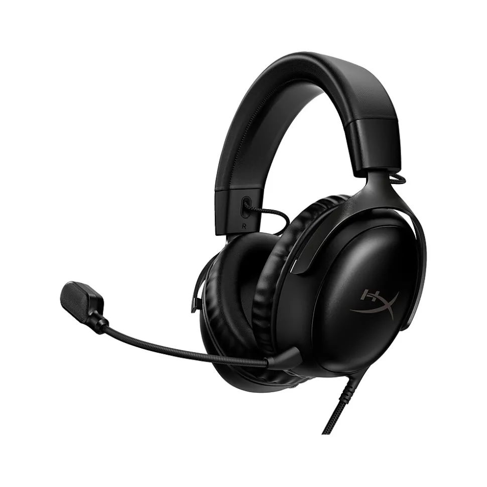 Cloud III Noise Canceling Over-the-Ear Stereo Gaming Headset, USB/3.5mm, Black (727A8AA) | HyperX Fashion