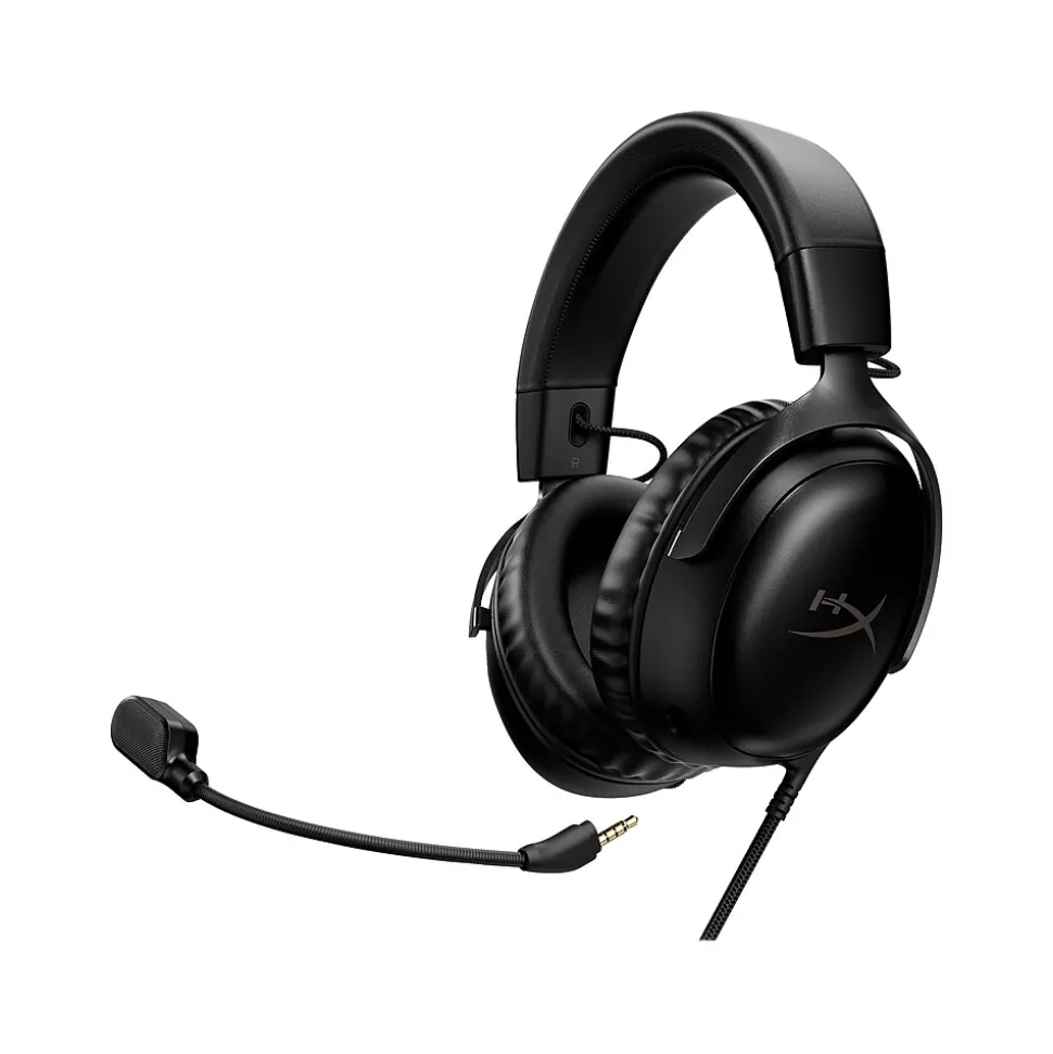 Cloud III Noise Canceling Over-the-Ear Stereo Gaming Headset, USB/3.5mm, Black (727A8AA) | HyperX Fashion