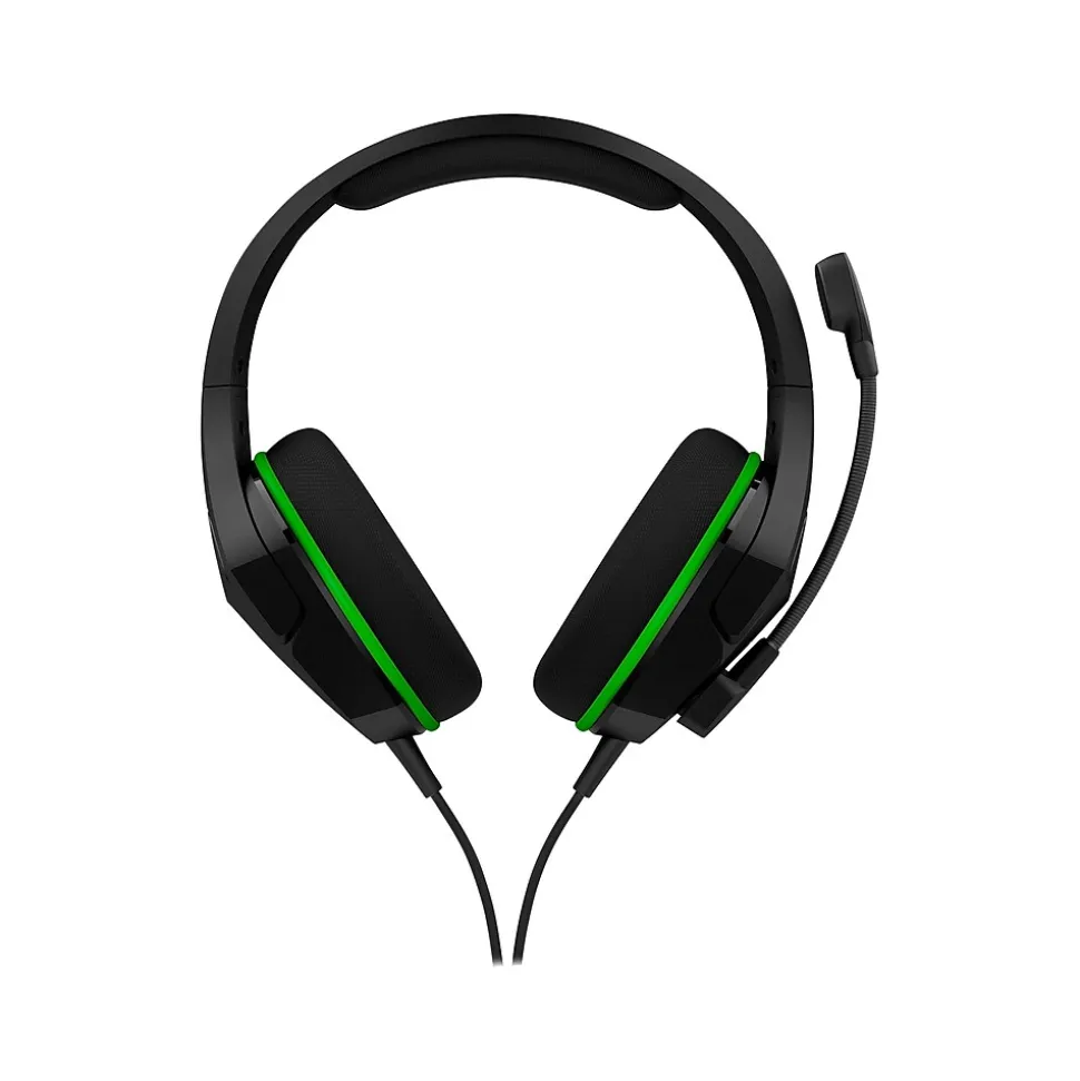 CloudX Stinger Core Noise Canceling Stereo Gaming Over-the-Ear Headset, 3.5mm, Black/Green (4P5J9AA) | HyperX Flash Sale