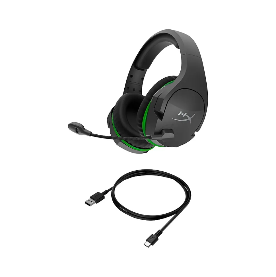 Cloudx Stinger Core Wireless Noise Canceling Stereo Gaming Over-the-Ear Headset, Black/Green (4P5J0AA) | HyperX Best Sale
