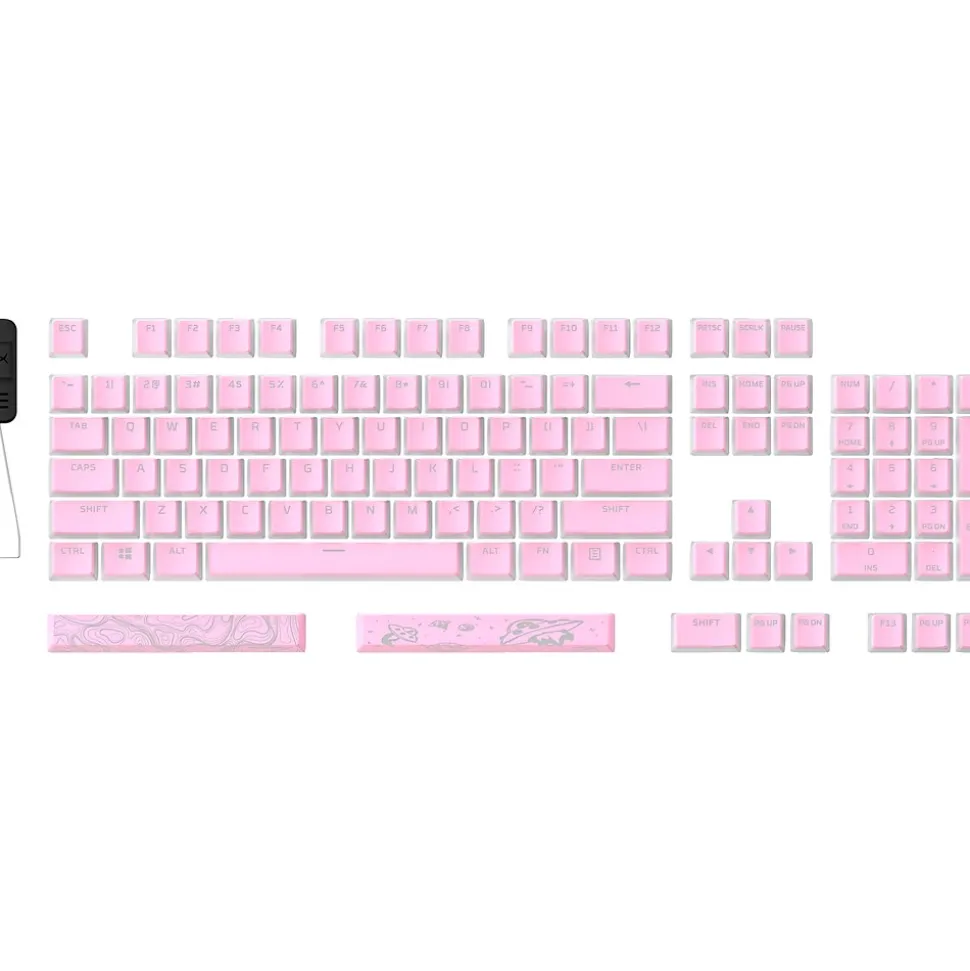 Pudding Keycaps 2 Full Key Set, Pink (7G8K3AA) | HyperX Shop