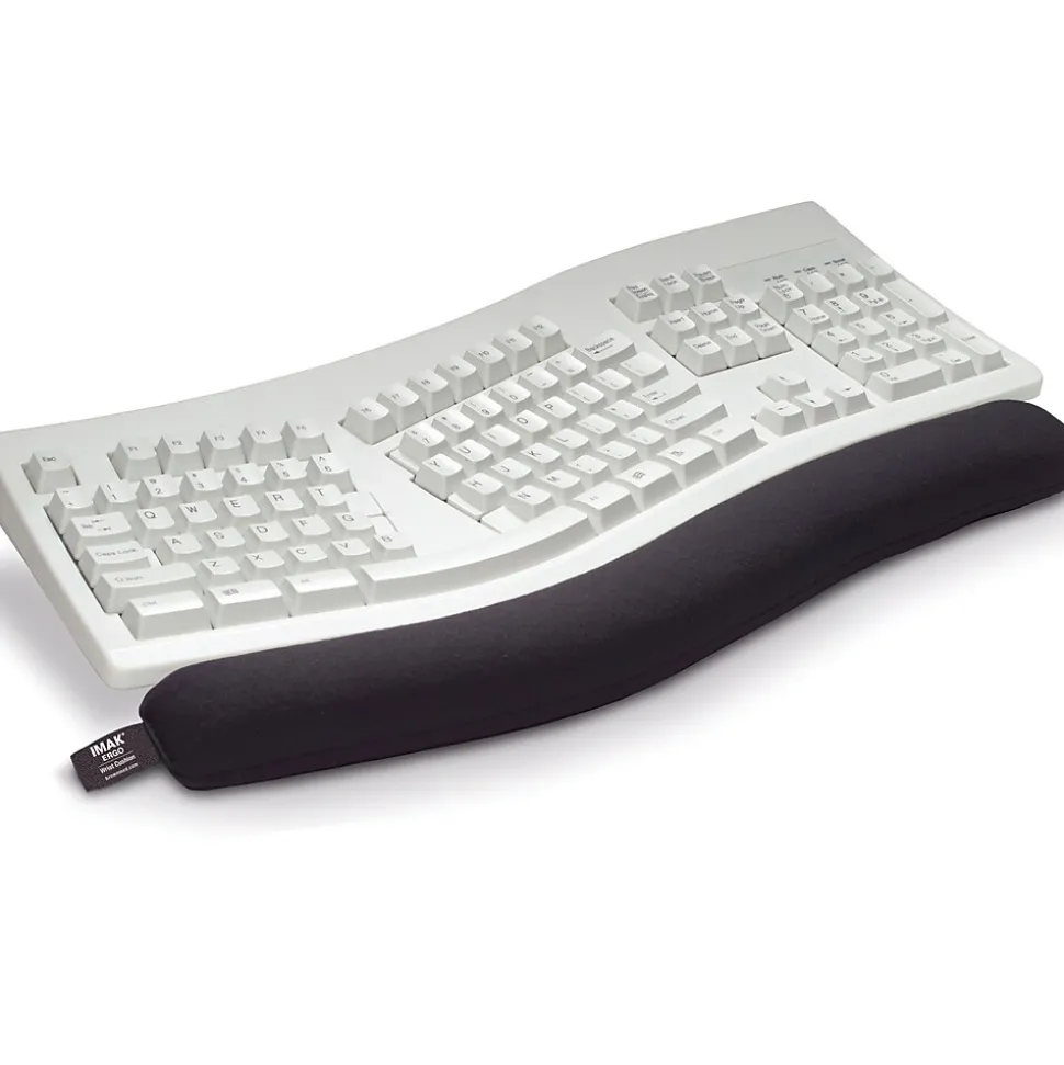 Cushion Keyboard Ergobeads Wrist Rest, Non-Skid Base, Black (A10160) | IMAK Clearance