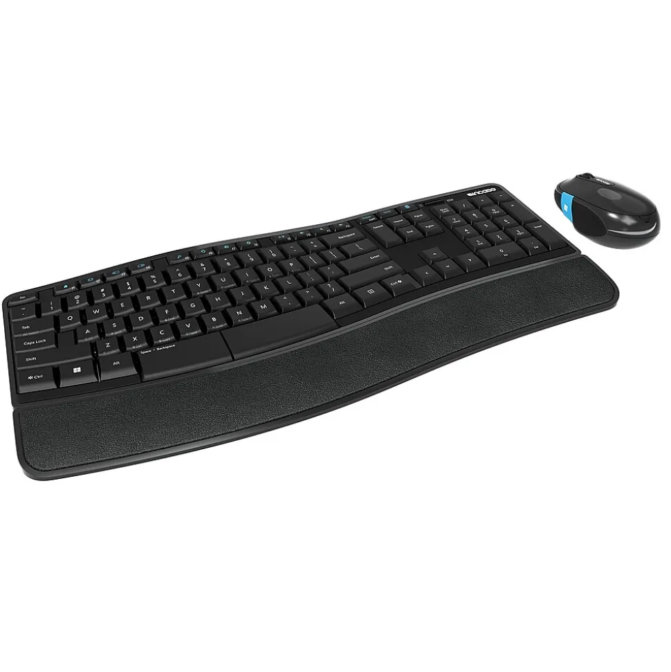 Sculpt Comfort Wireless Ergonomic Keyboard and Laser Mouse Combo, Black (L3V-00001) | Incase Shop
