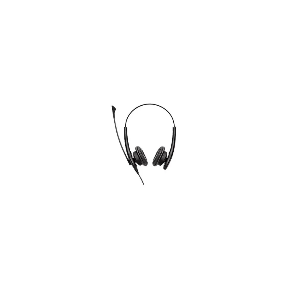BIZ 1100 Duo Noise Canceling Stereo On Ear Mobile Headset, Black (1159-0139-EDU) | jabra Flash Sale