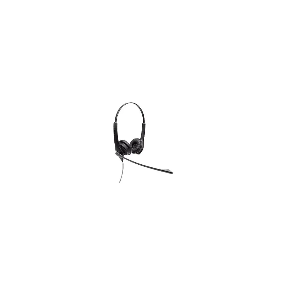 BIZ 1100 Duo Noise Canceling Stereo On Ear Mobile Headset, Black (1159-0139-EDU) | jabra Flash Sale