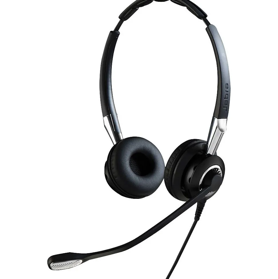 BIZ 2400 II Noise Canceling Stereo Headset Microphone, Over-the-Head, Black (2489-820-209) | jabra Online