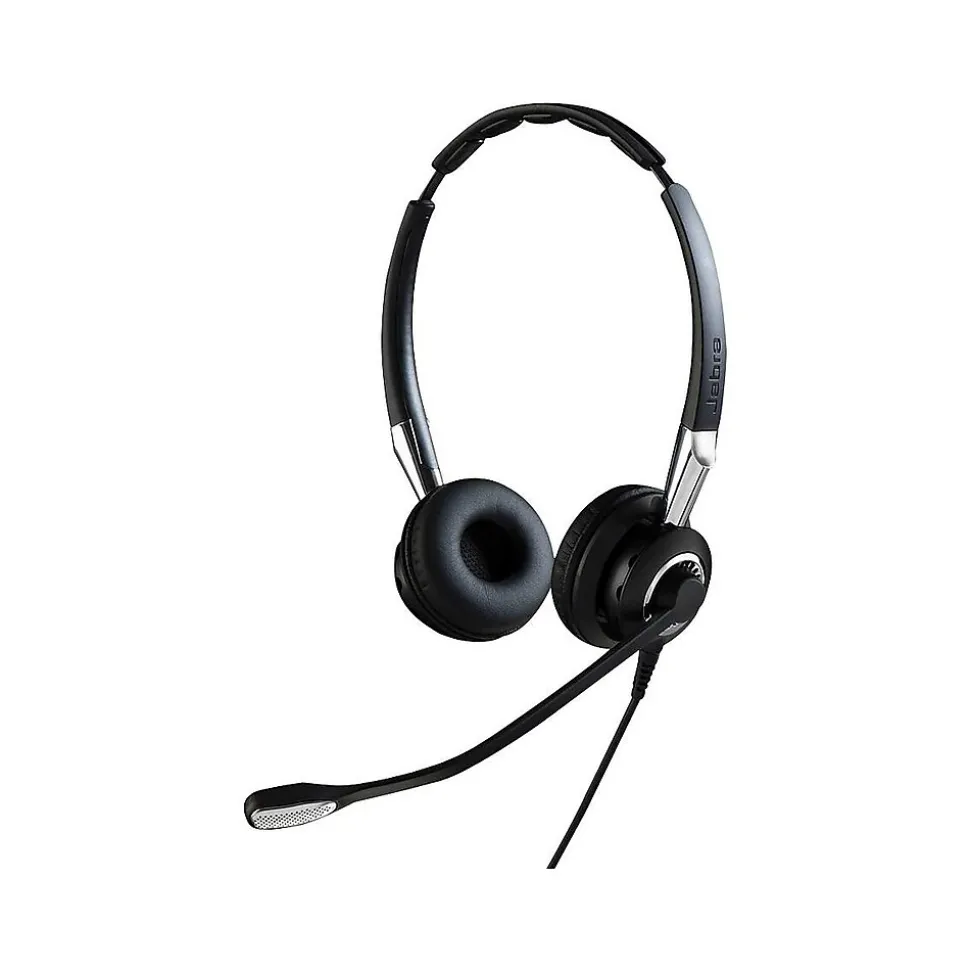 BIZ 2400 II Noise Canceling Stereo Headset Microphone, Over-the-Head, Black (2489-820-209) | jabra Online