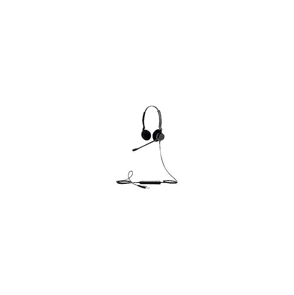 BIZ 2300 USB MS Duo Noise Canceling Stereo Headset Microphone, Over-the-Head, Black (2399-823-109) | jabra Best