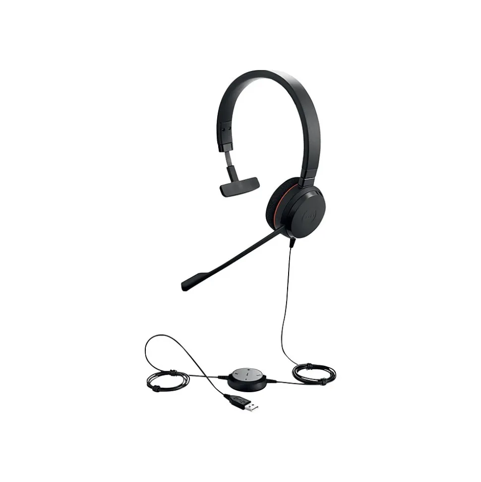 Evolve 20 MS Mono Noise Canceling On Ear Computer Headset, Black (GSA4993-823-309) | jabra Cheap