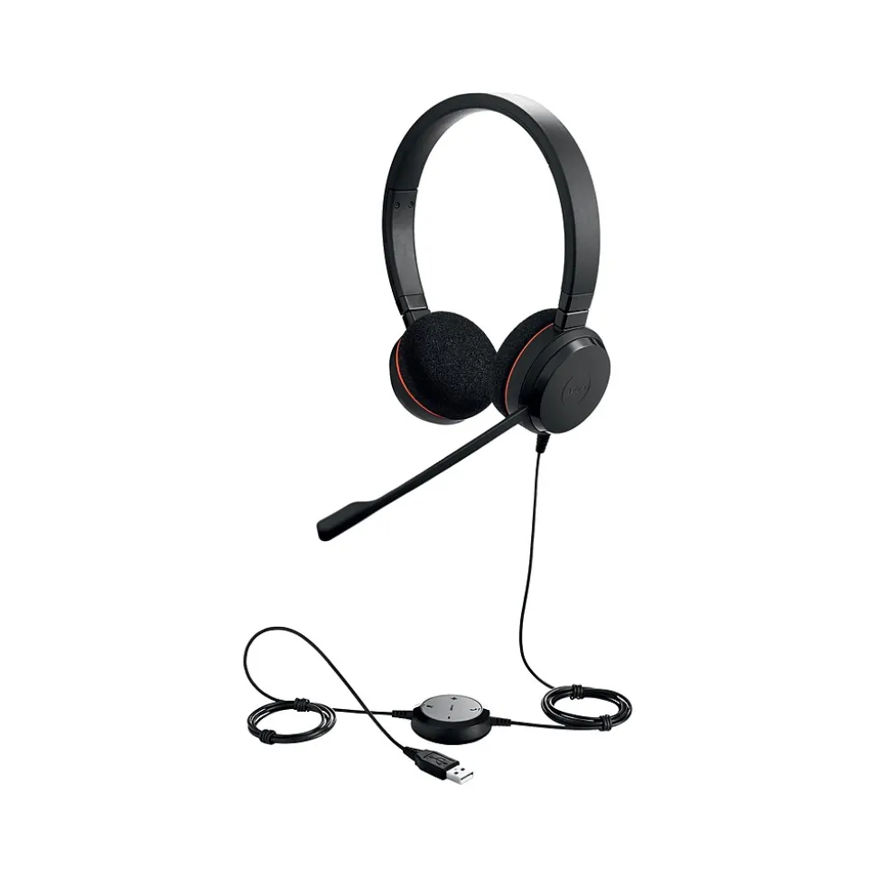 Evolve 20 Stereo On-Ear Computer Headset, Black (100-55900000-02) | jabra Online