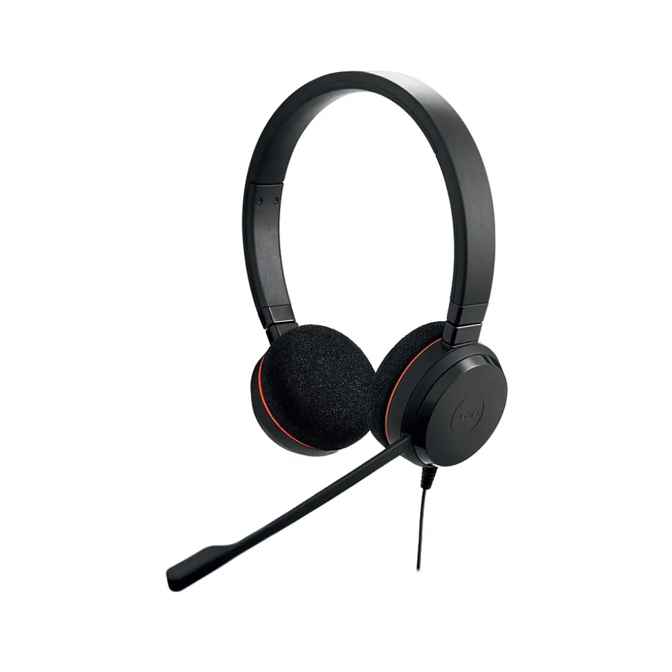 Evolve 20 Stereo On-Ear Computer Headset, Black (100-55900000-02) | jabra Online