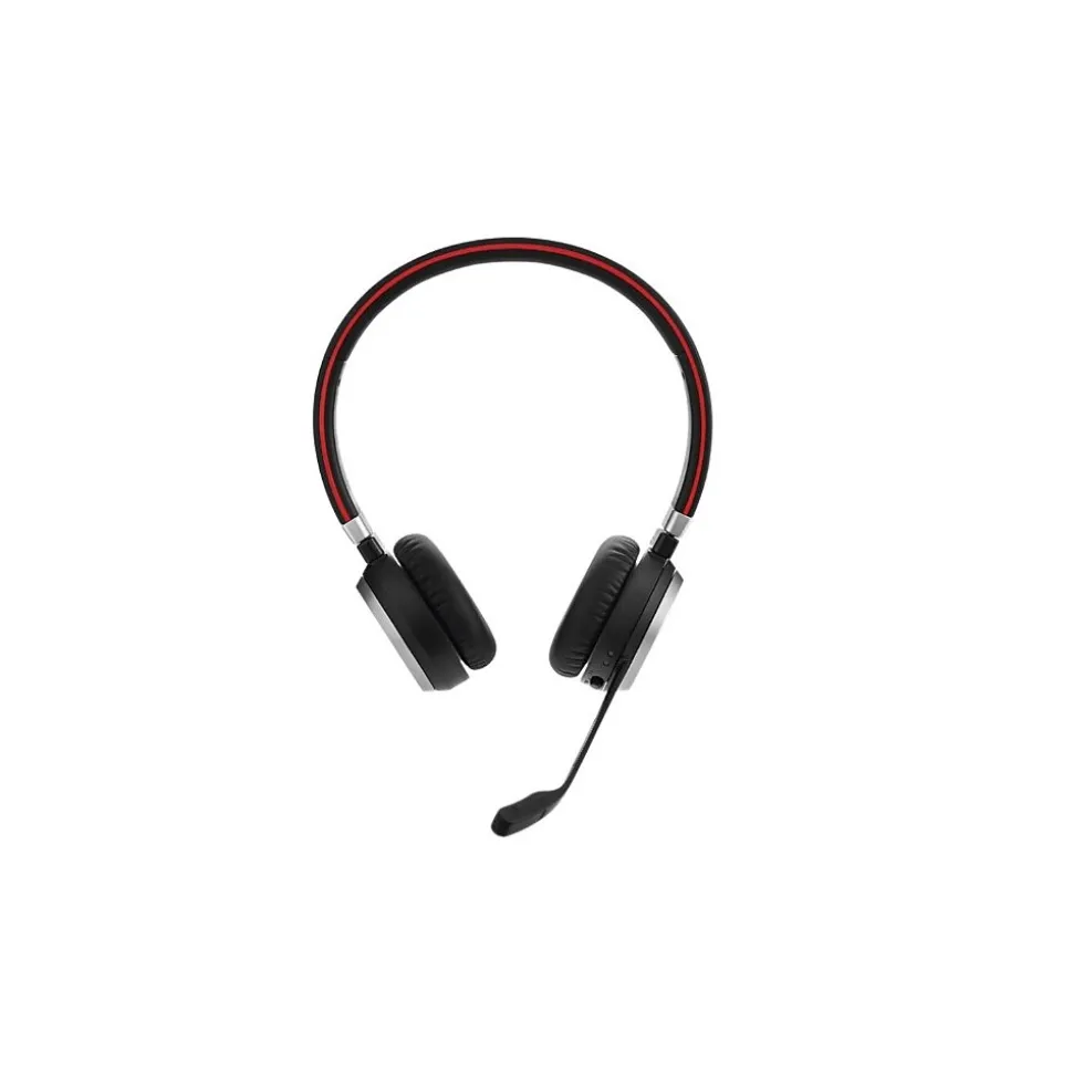 Evolve 65 UC Stereo Noise Canceling Bluetooth Stereo Phone & Computer Headset, Black/Red/Silver (100-98500001-02) | jabra Discount
