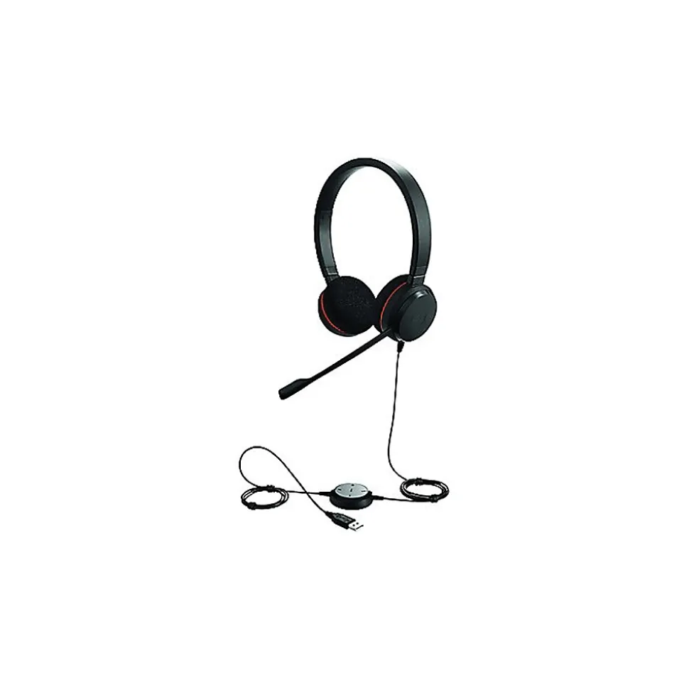 Evolve 20 UC Stereo Noise Canceling Headset, Over-the-Head, Black (4999-829-409) | jabra New