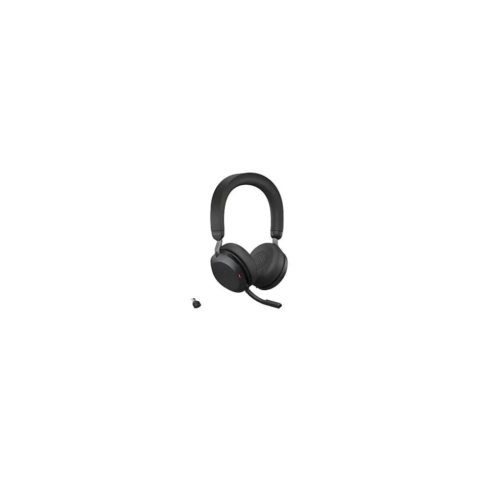 Evolve2 75 Wireless Noise Canceling Bluetooth Stereo Mobile On Ear Headset, USB-C, Black (27599-989-899) | jabra Sale
