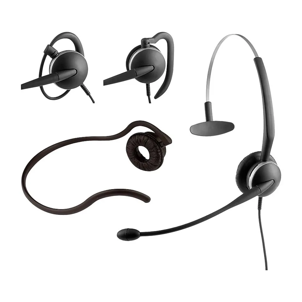 GN2124 4-in-1 Noise-Canceling Mono Deskphone Headset, Black (2104-820-105) | jabra Online