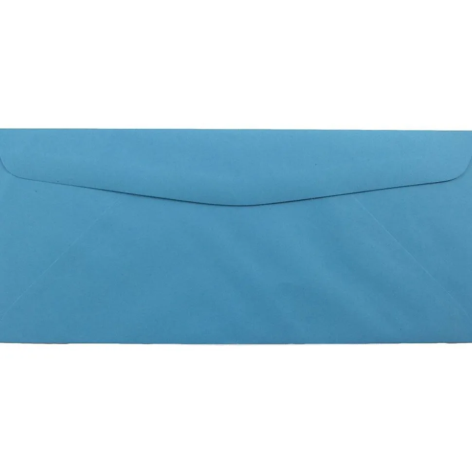 #10 Window Envelope, 4 1/8" x 9 1/2", Blue, 25/Pack (5156476) | JAM Paper Store