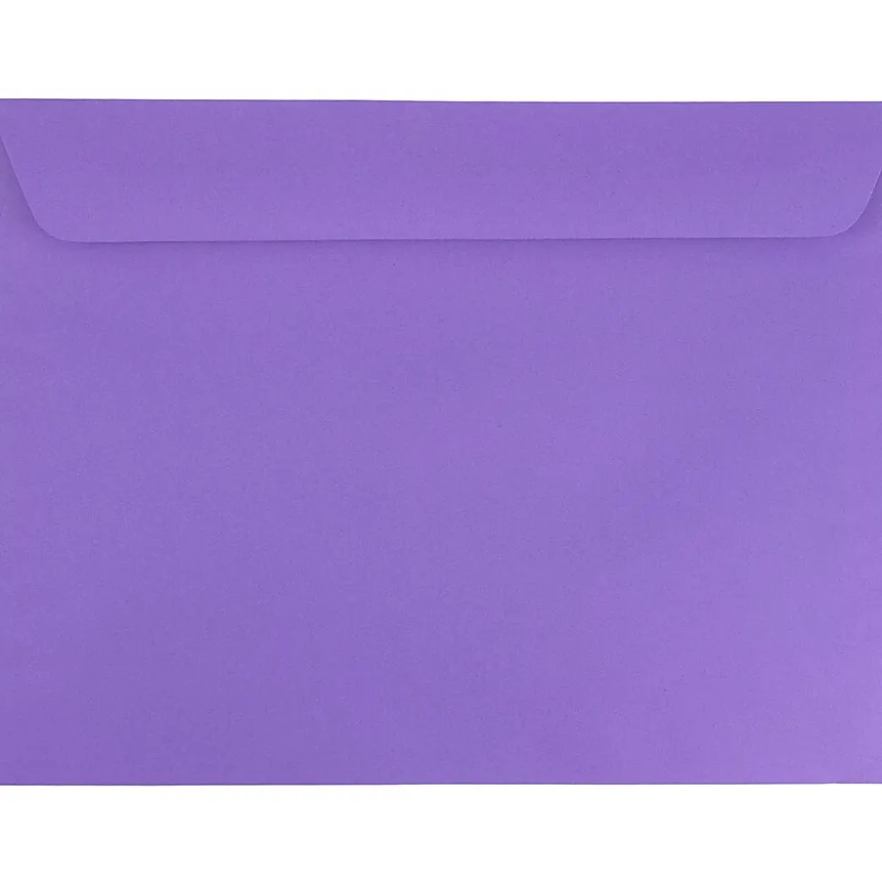 9 x 12 Booklet Colored Envelopes, Violet Purple Recycled, 25/Pack (1531752) | JAM Paper Shop