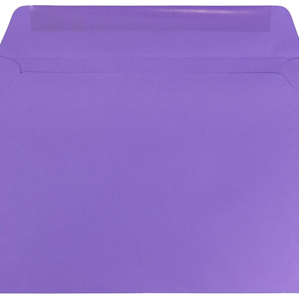 9 x 12 Booklet Colored Envelopes, Violet Purple Recycled, 25/Pack (1531752) | JAM Paper Shop