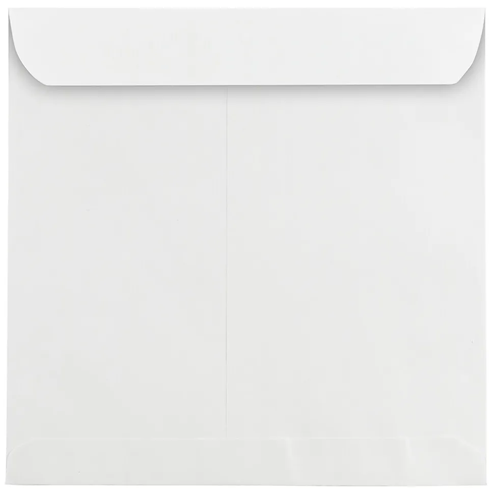 11.5" x 11.5" Large Square Invitation Envelopes, White, 100/Pack (03992321B) | JAM Paper Store