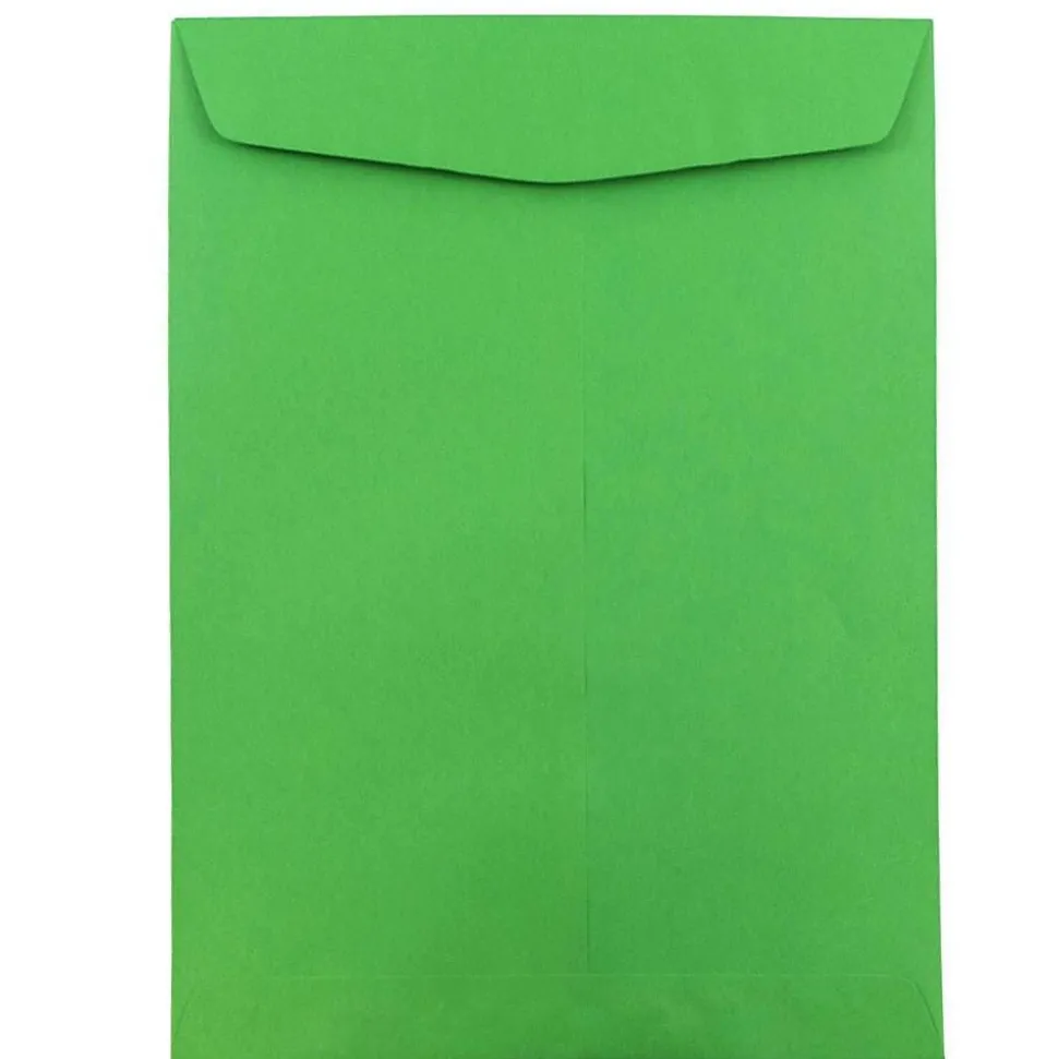 10 x 13 Open End Catalog Colored Envelopes, Green Recycled, 50/Pack (v0128190i) | JAM Paper Discount