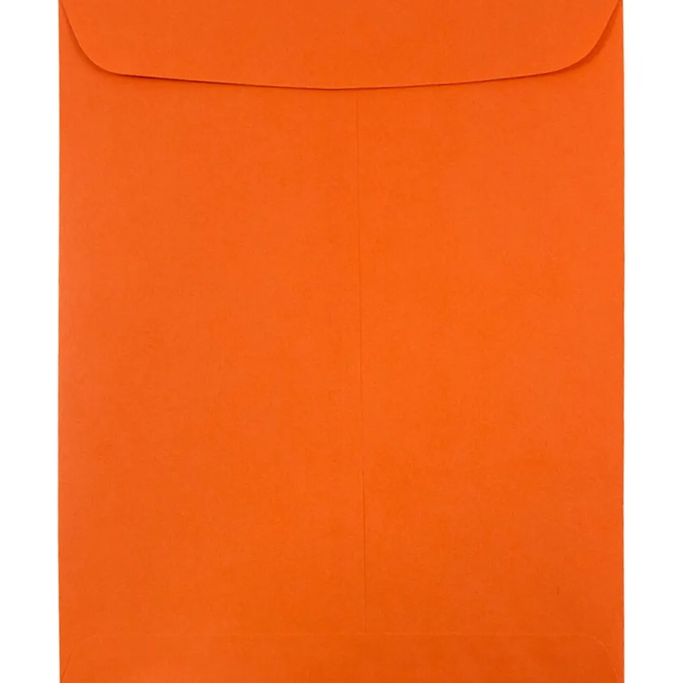 9 x 12 Open End Catalog Colored Envelopes, Orange Recycled, 100/Pack (80410) | JAM Paper Clearance