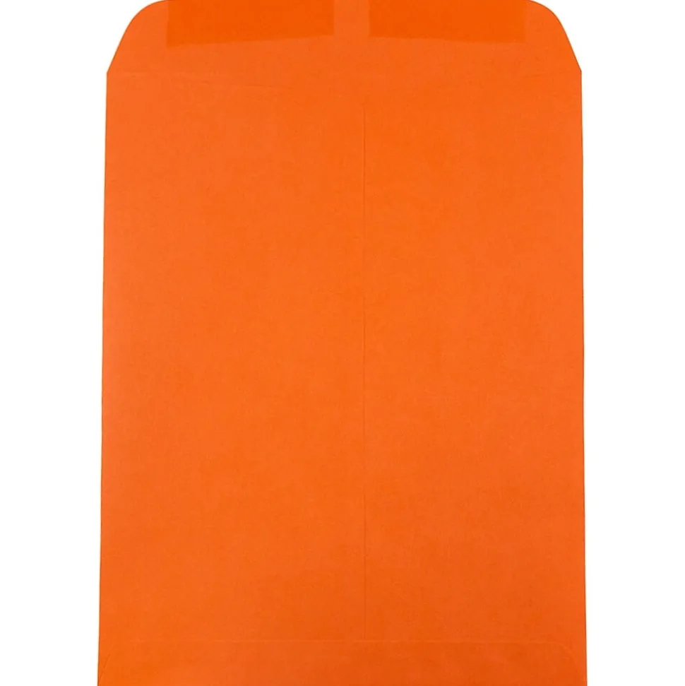 9 x 12 Open End Catalog Colored Envelopes, Orange Recycled, 100/Pack (80410) | JAM Paper Clearance