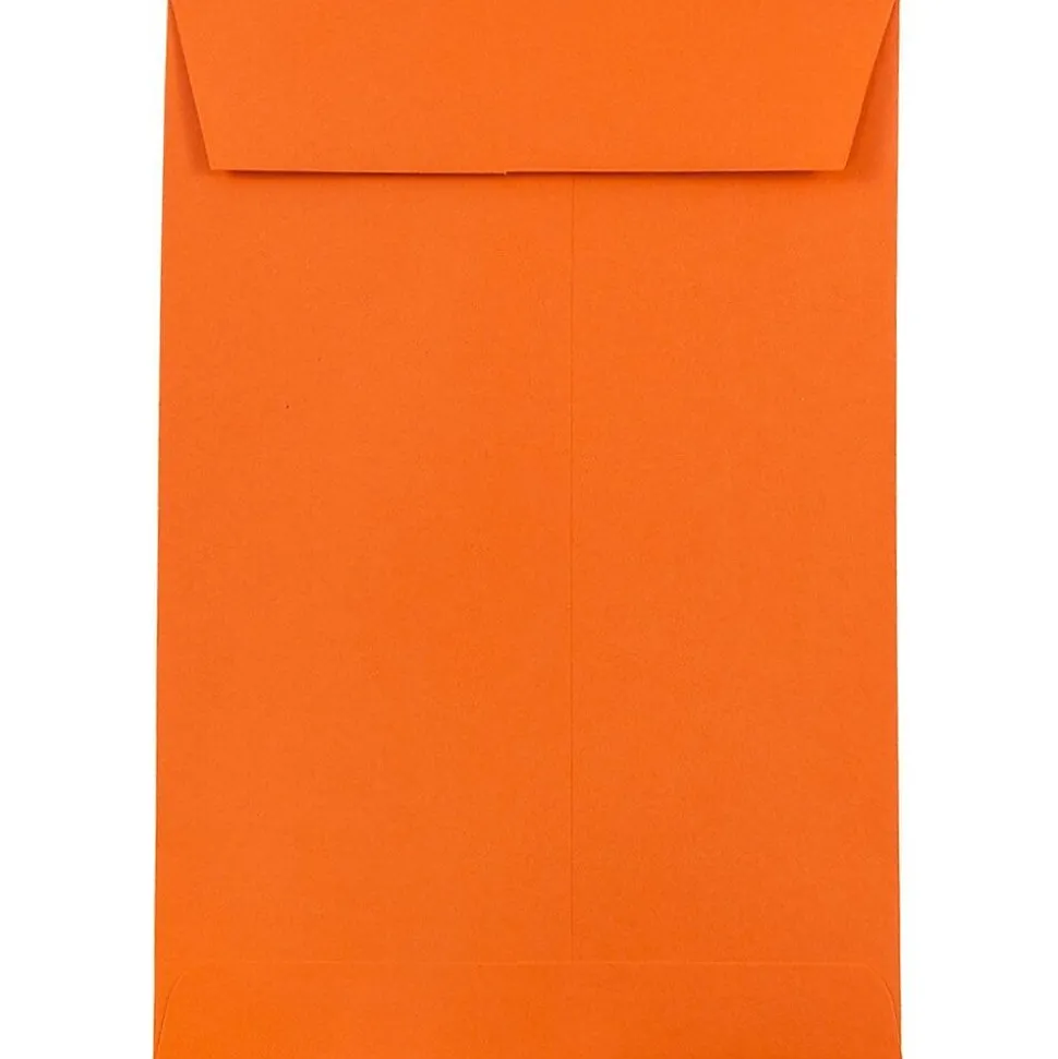 6 x 9 Open End Catalog Colored Envelopes, Orange Recycled, 50/Pack (88129i) | JAM Paper Discount