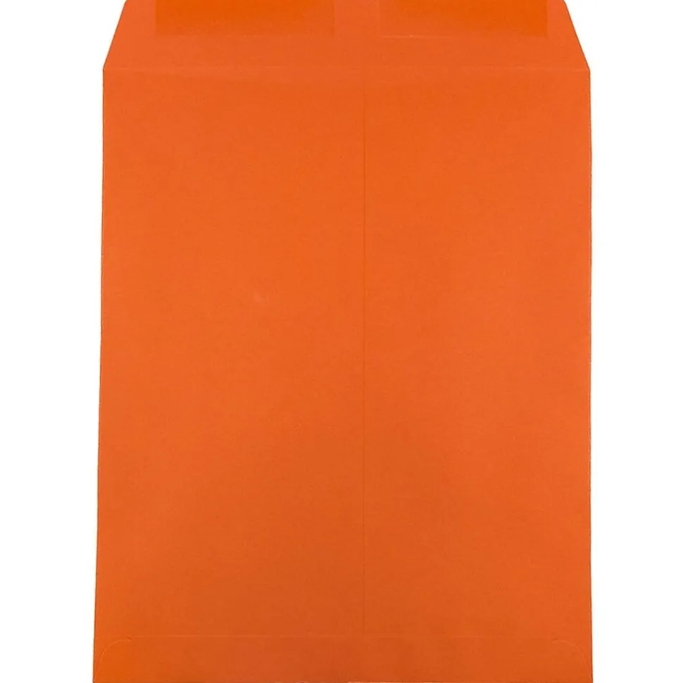 10 x 13 Open End Catalog Colored Envelopes, Orange Recycled, 50/Pack (87766i) | JAM Paper Online
