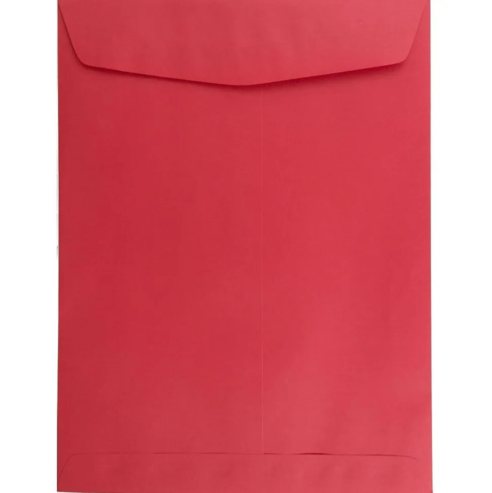 9 x 12 Open End Catalog Colored Envelopes, Red Recycled, 25/Pack (80329a) | JAM Paper Fashion
