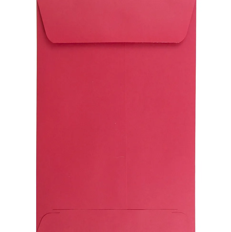 6 x 9 Open End Catalog Colored Envelopes, Red Recycled, 100/Pack (V0128139) | JAM Paper Store