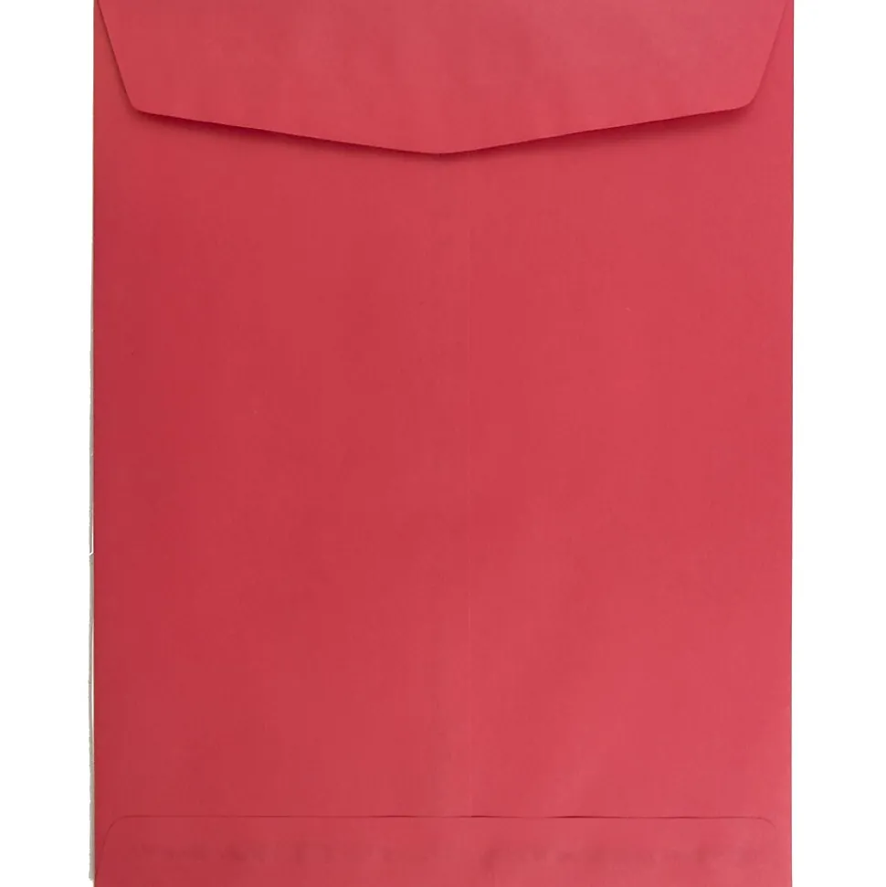 10 x 13 Open End Catalog Colored Envelopes, Red Recycled, 100/Pack (V0128192) | JAM Paper Discount