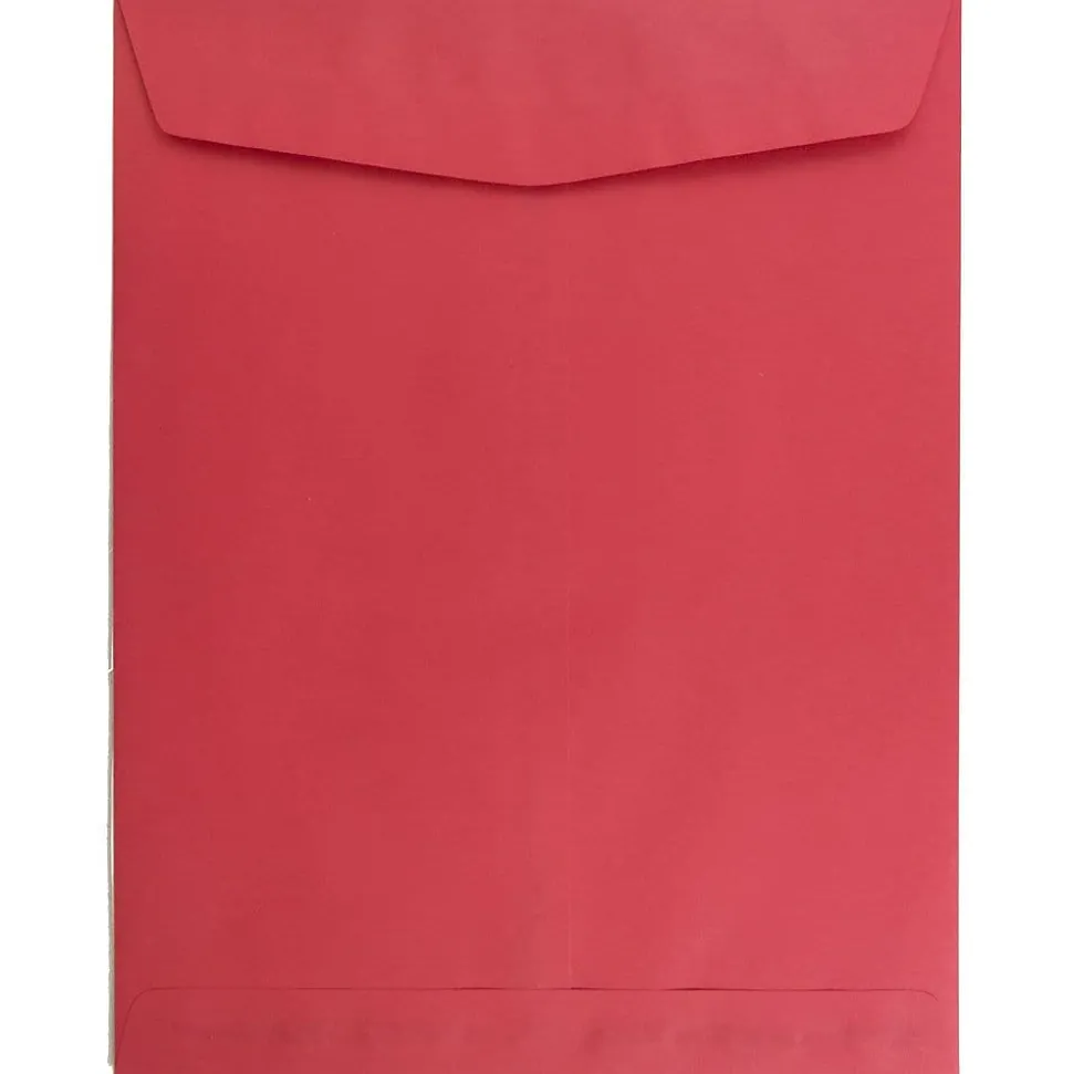10 x 13 Open End Catalog Colored Envelopes, Red Recycled, 25/Pack (v0128192a) | JAM Paper Flash Sale