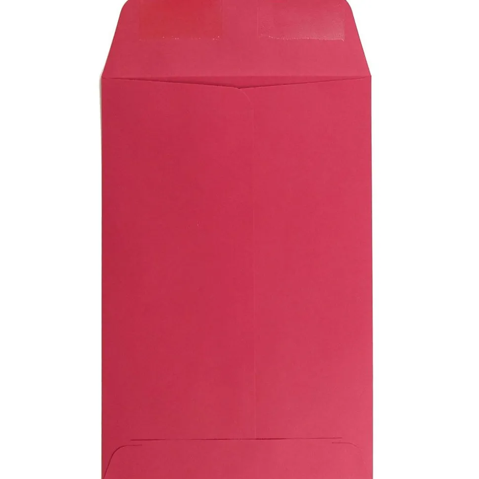 6 x 9 Open End Catalog Colored Envelopes, Red Recycled, 25/Pack (v0128139a) | JAM Paper Sale