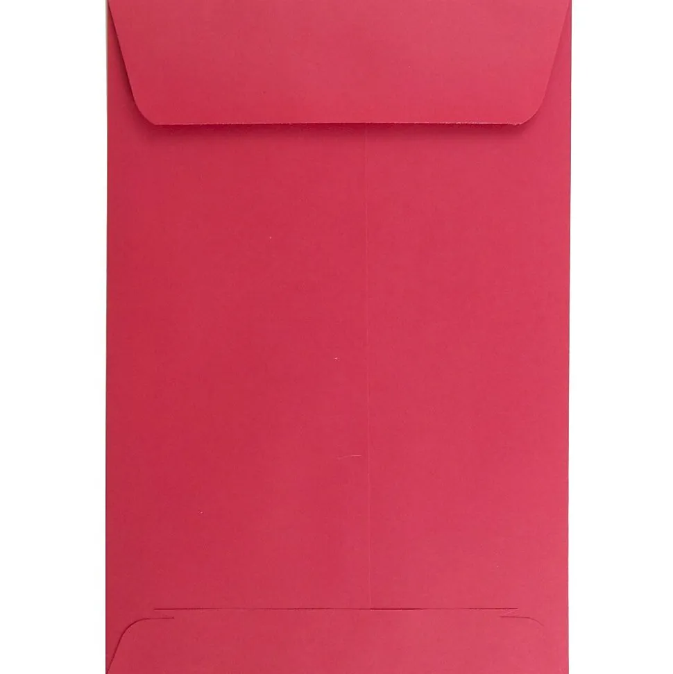 6 x 9 Open End Catalog Colored Envelopes, Red Recycled, 50/Pack (v0128139i) | JAM Paper Fashion